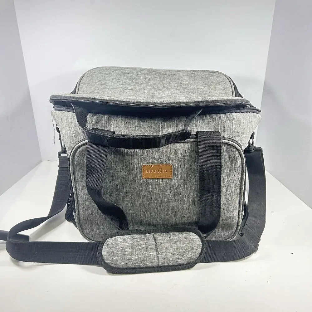 Lifewit 24L Insulated Cooler Bag Large 40-Can Soft Sided Thermal Lunch Box Gray